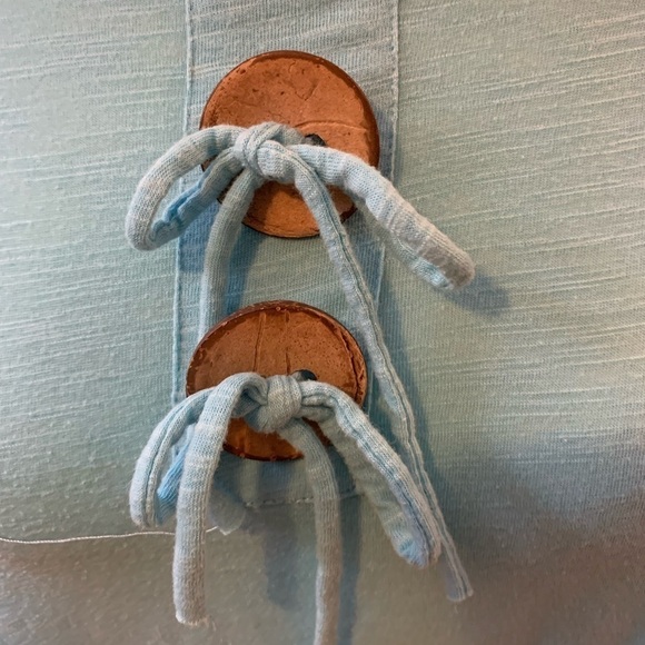 Kaktus teal cotton/poly top, size 16-18 - Picture 3 of 6